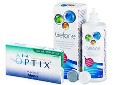 Air Optix for Astigmatism (6 Linsen) +  Gelone 360ml