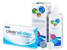 Clear All-Day (6 Linsen) + Gelone 360 ml