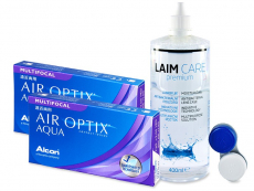 Air Optix Aqua Multifocal (2x3 Linsen) +  Laim-Care 400ml