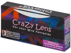 ColourVUE Crazy Lens - White Zombie - mit Stärke (2 Linsen)