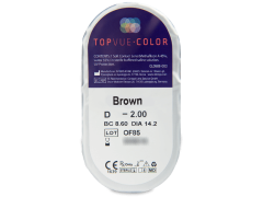 TopVue Color - Brown - mit Stärke (2 Linsen)