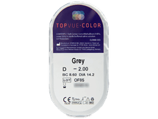 TopVue Color - Grey - mit Stärke (2 Linsen)