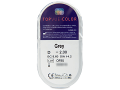 TopVue Color - Grey - mit Stärke (2 Linsen)