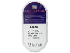 TopVue Color - Green - ohne Stärke (2 Linsen)