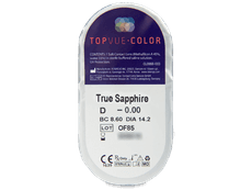TopVue Color - True Sapphire - ohne Stärke (2 Linsen)