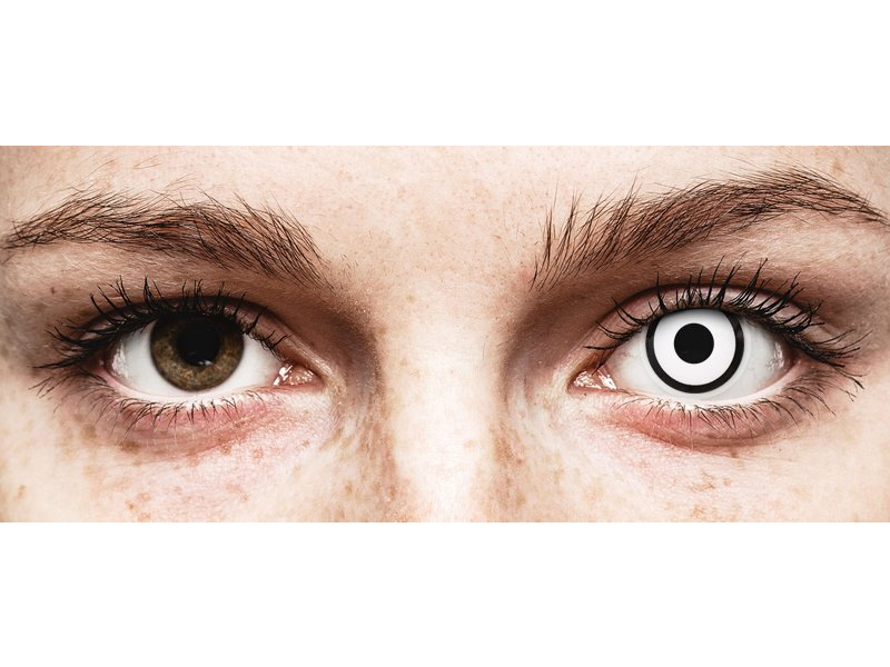 ColourVUE Crazy Lens - White Zombie - Tageslinsen ohne Stärke (2 Linsen)