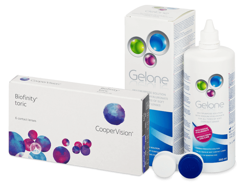 Biofinity Toric (6 Linsen) + Gelone 360 ml