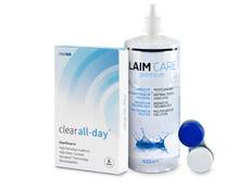 Clear All-Day (6 Linsen) +  Laim-Care 400 ml