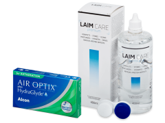 Air Optix plus HydraGlyde for Astigmatism (6 Linsen) + Laim-Care 400 ml