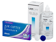 Air Optix plus HydraGlyde Multifocal (6 Linsen) + Laim Care 400 ml