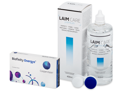 Biofinity Energys (3 Linsen) + Laim Care 400 ml