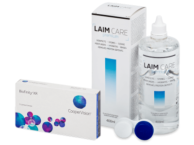 Biofinity XR (3 Linsen) + Laim Care 400 ml