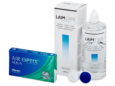 Air Optix Aqua (6 Linsen) + Laim Care 400 ml
