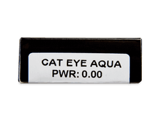 CRAZY LENS - Cat Eye Aqua - Tageslinsen ohne Stärke (2 Linsen)