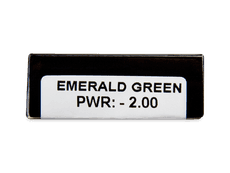 CRAZY LENS - Emerald Green - Tageslinsen mit Stärke (2 Linsen)