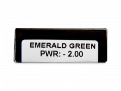 CRAZY LENS - Emerald Green - Tageslinsen mit Stärke (2 Linsen)