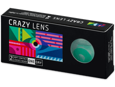 CRAZY LENS - Emerald Green - Tageslinsen mit Stärke (2 Linsen)