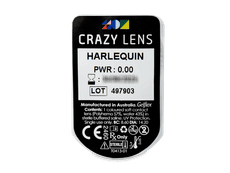 CRAZY LENS - Harlequin - Tageslinsen ohne Stärke (2 Linsen)