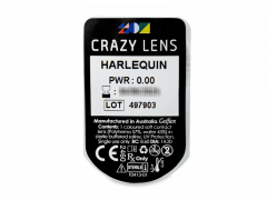 CRAZY LENS - Harlequin - Tageslinsen ohne Stärke (2 Linsen)