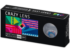 CRAZY LENS - Harlequin - Tageslinsen mit Stärke (2 Linsen)