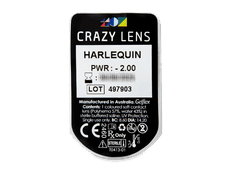CRAZY LENS - Harlequin - Tageslinsen mit Stärke (2 Linsen)