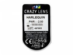 CRAZY LENS - Harlequin - Tageslinsen mit Stärke (2 Linsen)