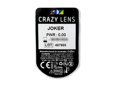 CRAZY LENS - Joker - Tageslinsen ohne Stärke (2 Linsen)