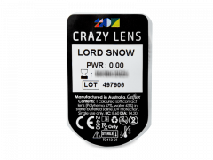CRAZY LENS - Lord Snow - Tageslinsen ohne Stärke (2 Linsen)