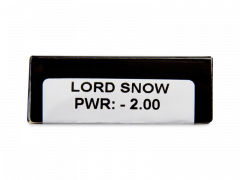 CRAZY LENS - Lord Snow - Tageslinsen mit Stärke (2 Linsen)