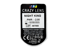 CRAZY LENS - Night King - Tageslinsen mit Stärke (2 Linsen)