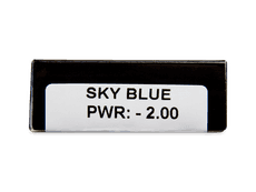 CRAZY LENS - Sky Blue - Tageslinsen mit Stärke (2 Linsen)