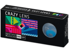 CRAZY LENS - Sky Blue - Tageslinsen mit Stärke (2 Linsen)