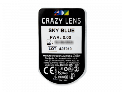 CRAZY LENS - Sky Blue - Tageslinsen ohne Stärke (2 Linsen)
