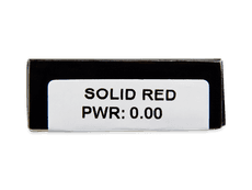 CRAZY LENS - Solid Red - Tageslinsen ohne Stärke (2 Linsen)