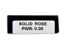 CRAZY LENS - Solid Rose - Tageslinsen ohne Stärke (2 Linsen)