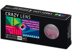 CRAZY LENS - Solid Rose - Tageslinsen ohne Stärke (2 Linsen)