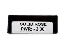 CRAZY LENS - Solid Rose - Tageslinsen mit Stärke (2 Linsen)