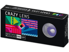 CRAZY LENS - Solid Violet - Tageslinsen mit Stärke (2 Linsen)