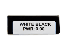 CRAZY LENS - White Black - Tageslinsen ohne Stärke (2 Linsen)