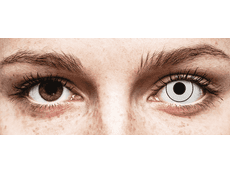 CRAZY LENS - White Black - Tageslinsen ohne Stärke (2 Linsen)