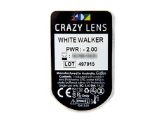 CRAZY LENS - White Walker - Tageslinsen mit Stärke (2 Linsen)