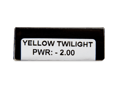 CRAZY LENS - Yellow Twilight - Tageslinsen mit Stärke (2 Linsen)