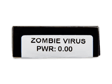CRAZY LENS - Zombie Virus - Tageslinsen ohne Stärke (2 Linsen)