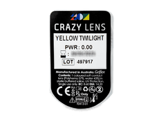 CRAZY LENS - Yellow Twilight - Tageslinsen ohne Stärke (2 Linsen)