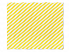 Brillenreinigungstuch - gelbe und weiße Streifen 