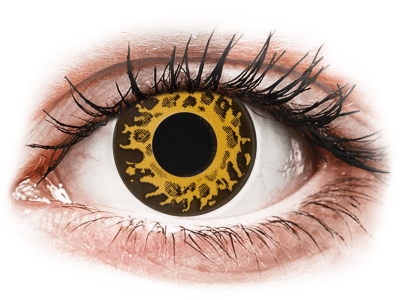 CRAZY LENS - Cheetah - Tageslinsen mit Stärke (2 Linsen)