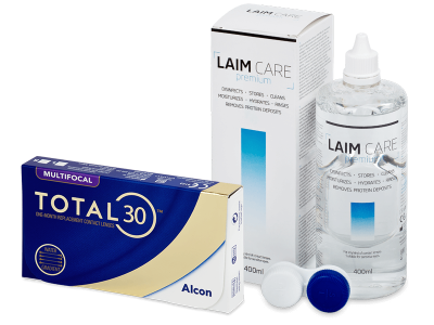 TOTAL30 Multifocal (3 Linsen) + Laim Care 400 ml